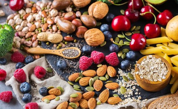 nut, seeds, fruits, wholegrains